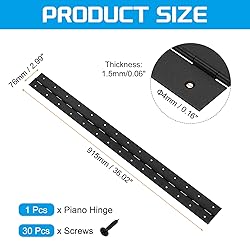 uxcell Piano Hinge, 36" Stainless Steel Continuous