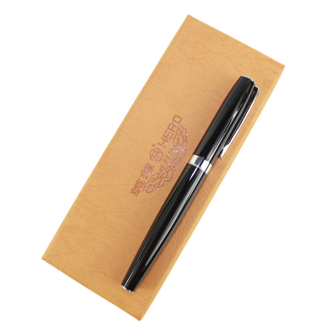 Gullor Deluxe Hero Medium Art Nib Fountain Pen Black,Comes with Original Box