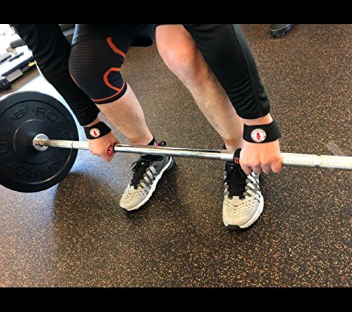 Mr. Strapping Lifting Straps for Weightlifters, Crossfit WOD Training, Bodybuilding – Heavy Duty Durable Padded Men & Women Anti-Slip Gym Grip Hand & Wrist Support Wrap Belt Bands, 1 Pair