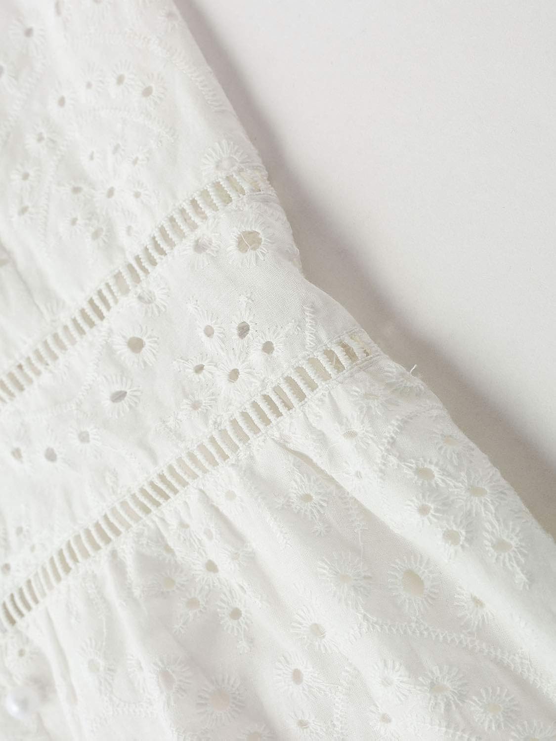 BerryGo Women's Embroidery Pearl Button Down Dress V Neck Spaghetti Strap Maxi Dress: Clothing