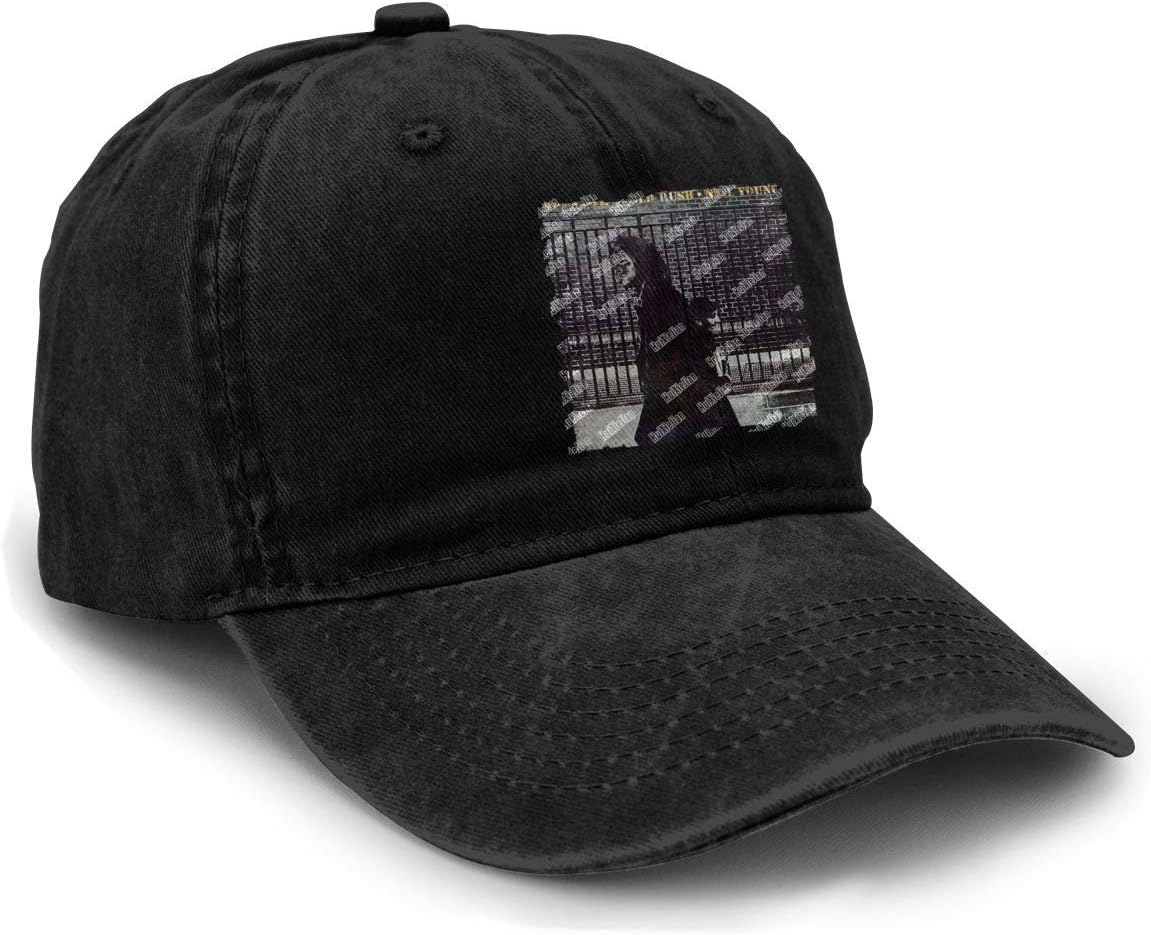 HuiXieJian Unisex Neil Young After The Gold Rush Baseball Hat Adjustable Cotton Denim Dad Hat Black
