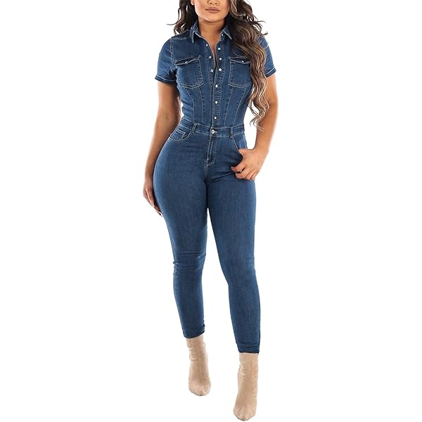 ICHIGO！ AMERI V NECK DENIM JUMPSUIT ICHIGO様専用！ AMERI V NECK DENIM JUMPSUIT - メルカリ