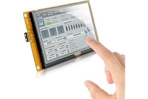 SCBRHMI 5.0″ Intelligent HMI Display Module STWC050WT-01 Resistive LCD-TFT Touch Screen,Support Video Audio Animation Play Functions,Compatible for Arduino UNO R3/Mega2560 Any MCU