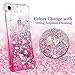 Ruky for iPhone 6 6S 7 8 Case, iPhone SE 2020 Case, Glitter Gradient Quicksand Series Bling Liquid Floating TPU Bumper Cushion Protective Women Phone Case for iPhone SE 2022 4.7