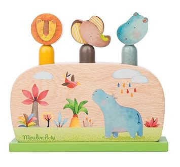 wooden pop up toy