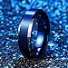 THREE KEYS JEWELRY 6mm 8mm Tungsten Wedding Ring with Real Koa Wood Inlay Rose Gold Black Engagement Band Ring/Customized Ring