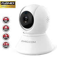 WiFi Camera-1080P Security Camera System Wireless Camera Indoor 2.4Ghz Home Camera with 2 Way Audio Night Vision, Auto-Cruise, Motion Tracker, Activity Alert,Support iOS/Android/Windows