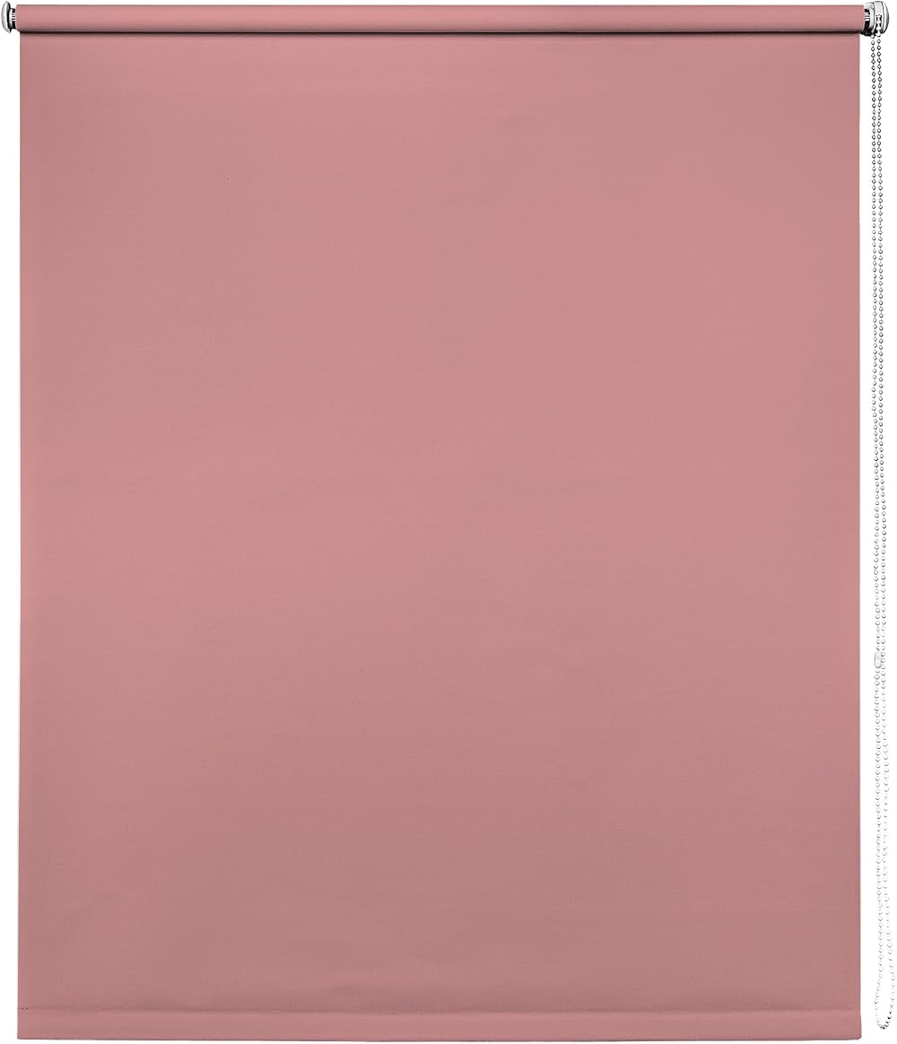 New Edge Blinds Thermal Blackout Pink Roller Blinds 85cm x 165cm Drop