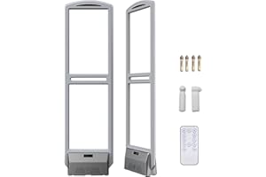 Aoeeki Retail Anti-Theft Security Tag Sensor, Retail Anti Theft Equipment AM 58khz System Ultra Wide Detection Antennas Alarm Plate, Security Tower for Clothing Stores Supermarkets