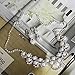 joylive Bridal Pearl Glitter Rhinestones Necklace Earrings In 1 Set For Ladies