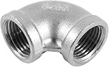 Dpofirs 1/2" 90 Degree Elbow Pipe Connector Stainless Steel Female Threaded DN15 view 6