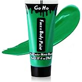 Go Ho Cream-Blendable Green Face Body Paint, Halloween Witch Costume Women | Water Based, Highly Pigmented, Full Body Paint for Halloween Cosplay Witch Makeup Costume, Hunting Hulk Camo Face Paint