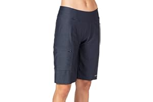 Terry Bike Shorts Women Padded 10.75" Long Fixie Bike Shorts for Women Cycling, Relaxed Fit MTB Mountain Bike Shorts