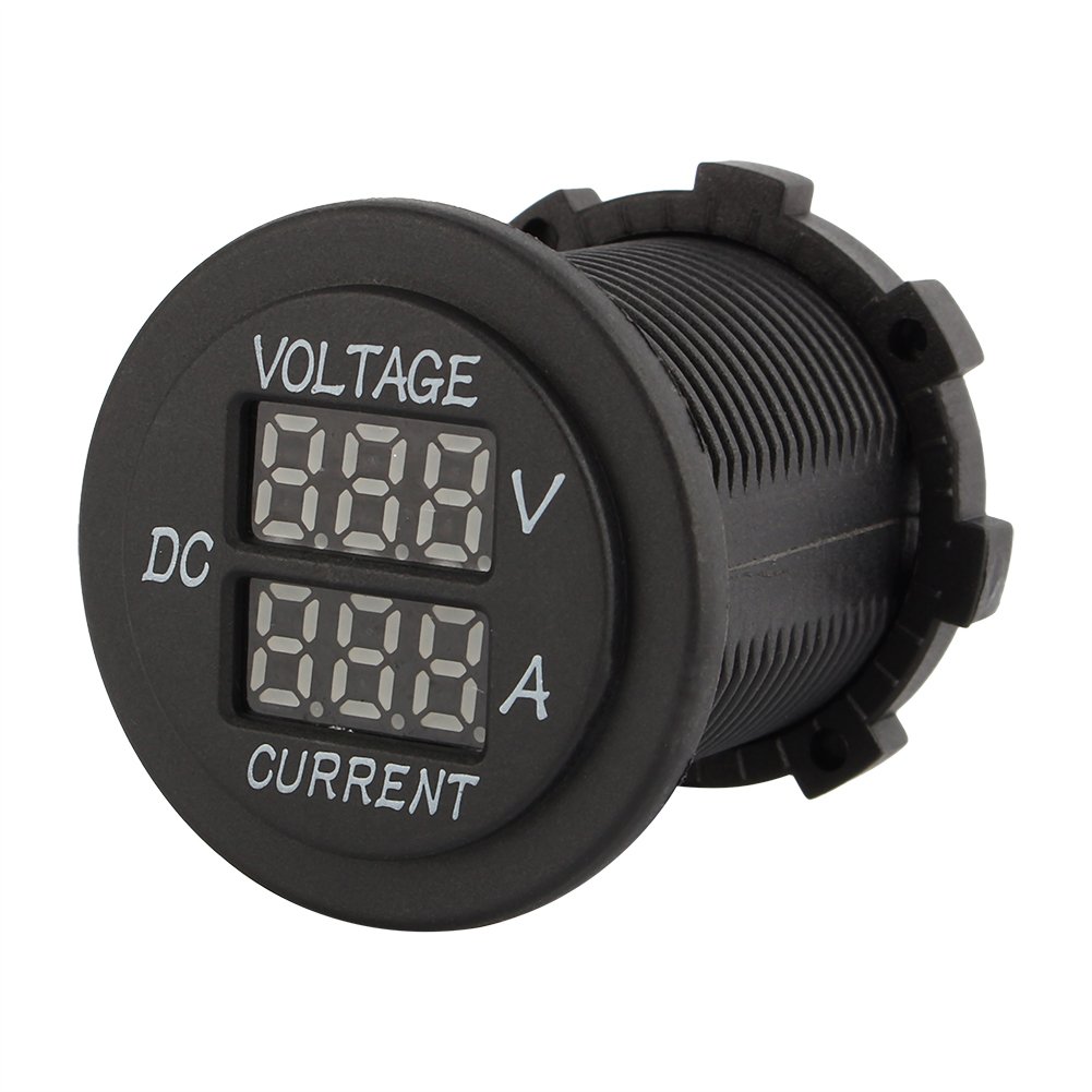 LED Digital Voltmeter, DC 12-24V Dual LED Digital Voltmeter Ammeter Amp Volt Meter Guage Car Motorcycle