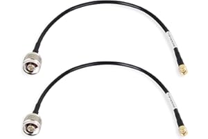TOPGOOSE 1ft N Male to SMA Male Cable 2PCS, S-MR195 Pure Copper Low-Loss Extension Coaxial for 4G LTE,5G 6G Modems Routers,Ham,ADS-B,GPS to Antenna or Surge Arrester Use (50 Ohm Not for TV)