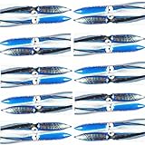 Krazywolf 6`` or 9`` Shell Bulb Squid Teasers Octopus Trolling Skirt Lures,Pack of 20