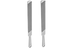CAWLA 8" Rectangular Double/Single Cut Handy File Fits for sharpen and smooth metal surfaces-laminate file(2 Pcs)