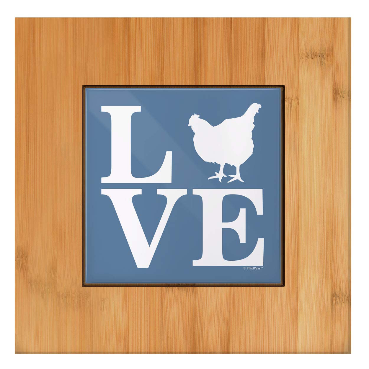 Buy Chicken Farmhouse Decor Love Chicken Kitchen Accessories Country Wedding Gifts Tile And Wood Trivet Online At Low Prices In India Amazon In