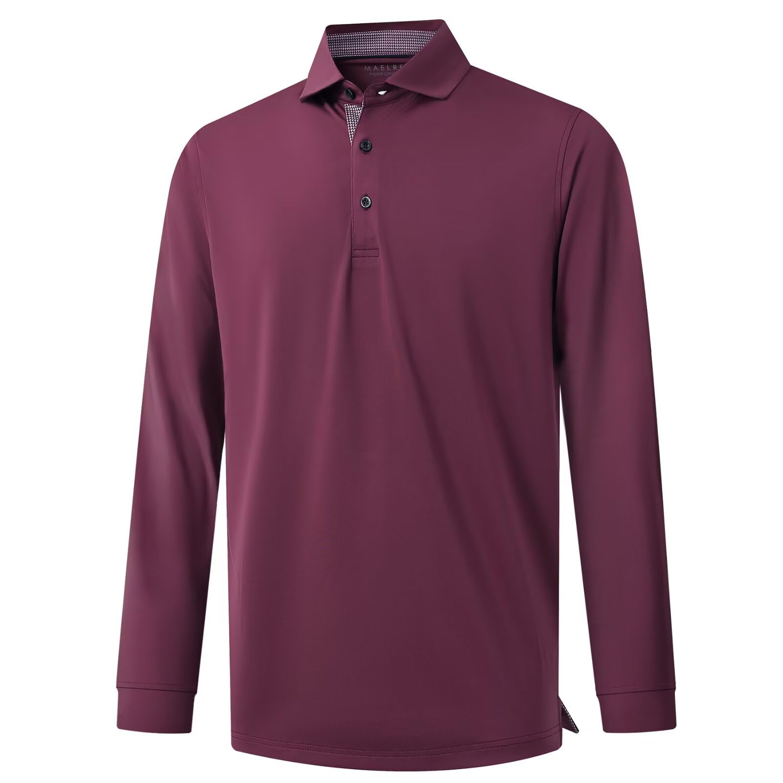 M MAELREG Long Sleeve Golf Shirt Men Performance Tennis Athletic Golf Polo Long Sleeve Shirts for Men Image