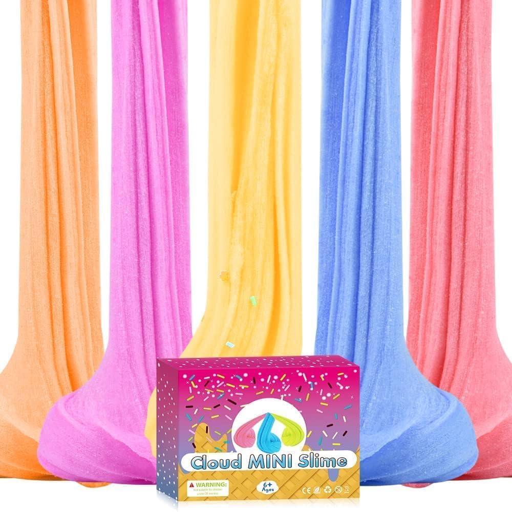 9 Pack Christmas Cloud Slime kit, Scented Slime Party Favor Gifts, Bulk Slime Putty Toy for Girls and Boys for Sensory and Tactile Stimulation, Prize, Goodie Packs Stuffers for Kids, Soft Non-Sticky