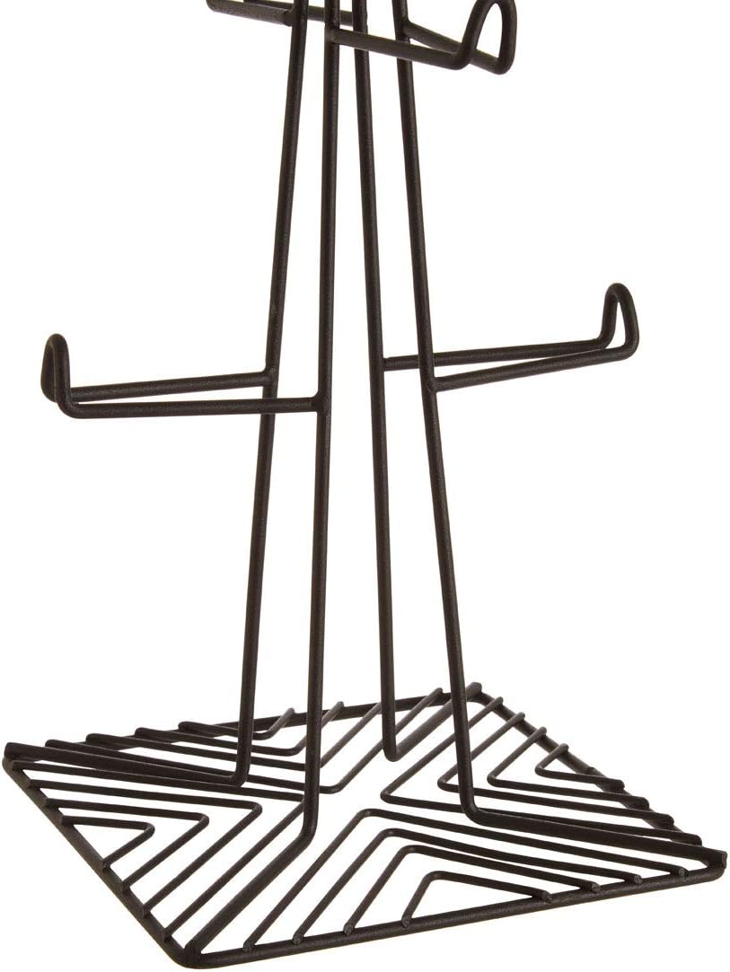 Premier Vertex 6 Mug Tree, Black Powder Coat Finish, H37 x W15 x D15cm - Image 5