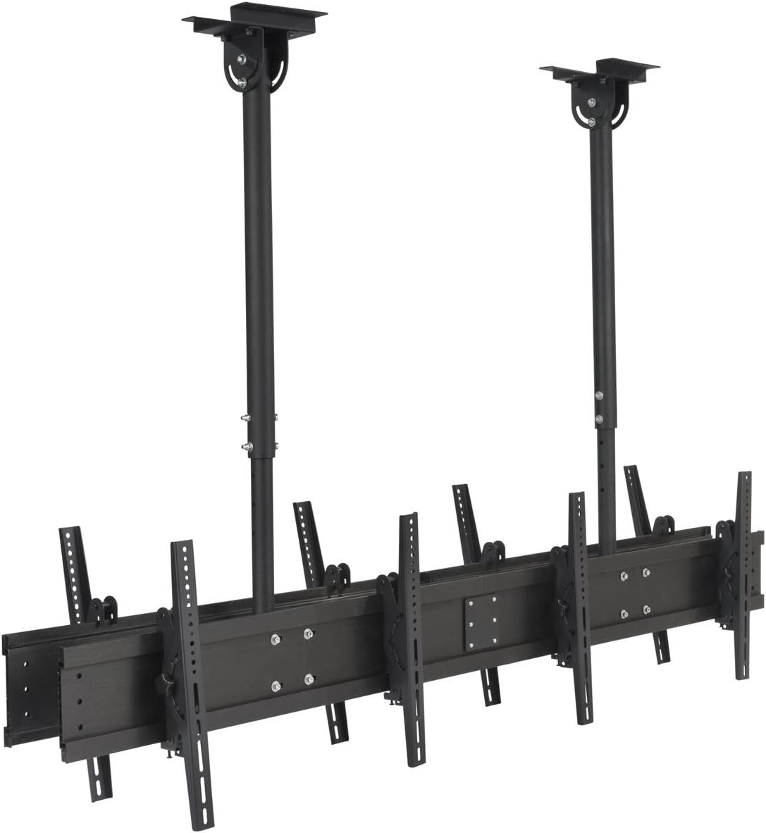 Displays2go Ceiling Mounted TV Bracket for up to Four Monitors, Steel, Aluminum