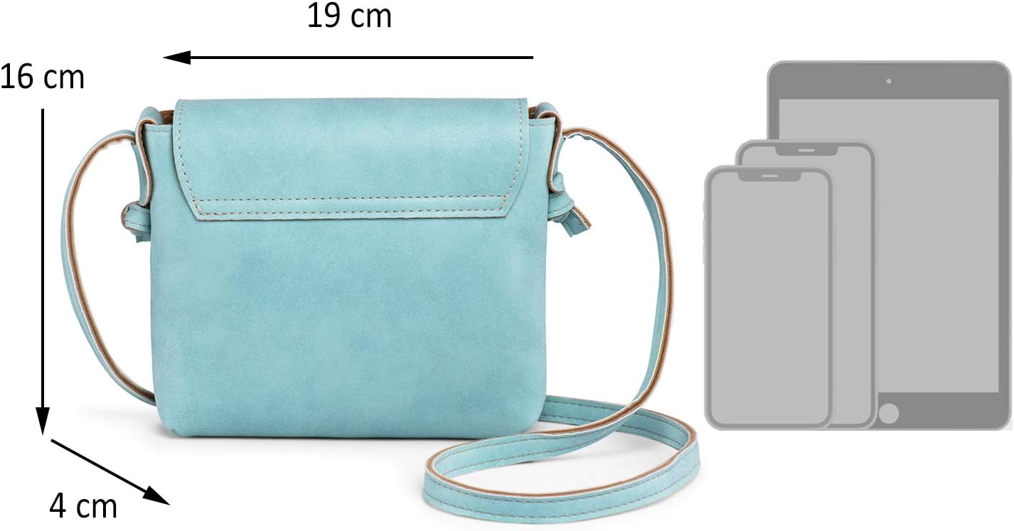 LaRechor Small Cross Body Bag for Women with ANTI-THEFT LOCK Vegan Leather Mini Ladies Handbag Side Shoulder Bag for Holiday Travel Summer - Image 4