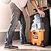 RIDGID Wet Dry Vacuum Cleaner VAC1100 Smart Cart 11-Gallon Wet Dry Auto Vacuum Cleaner for Car and Home, 6.5 Peak Horsepower RIDGID Shop Vacuum Cleaner with LED Car Nozzle and Dust Bags
