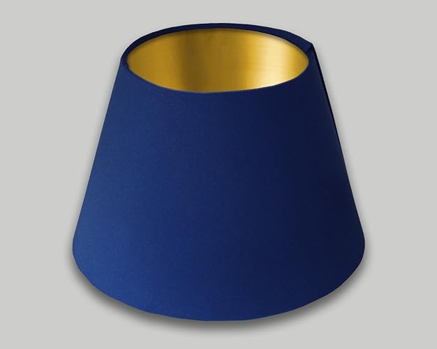 Blue Empire Lampshade Brushed Gold Inner 25cm 30cm 35cm 40cm 50cm 60cm