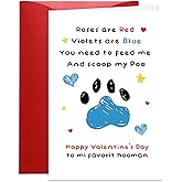 BDDYYI Funny Valentines Day Cards for Dog Dad Mom - Naughty Valentine's Day Card with Envelope - Cute Valentines Gifts from Dogs Puppy - Best Gift Ideas for Dog Lover Owner