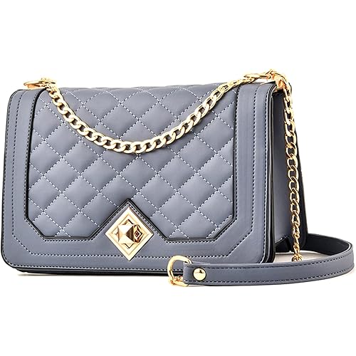 Small Quilted Crossbody Bags for Women Handbag Lightweight Shoulder Bag and purse for Women Retro Fashion Vegan Leather