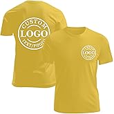 Personalized Tshirts Custom T Shirts for Men Women Design with Logo Image Text Cotton T-Shirts Front&Back