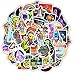 ET Stickers Laptop Mystical UFO Alien Human Stickers Waterproof Skateboard Car Snowboard Bicycle Luggage Decor (UFO-50pcs)