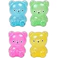 Bear Sensory Toy, Anxiety Stress Anger Relief Venting Toy, Office Desk Fidget Toy for Hand Exercising (Random Color, 2.2"x2.1")
