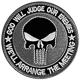 WZT Lot Military Embroidered Patche Velcro Morale Patches Cloth Fabric Badges Tactical Patche for Cap Bag Jackets Punisher Patch (3)