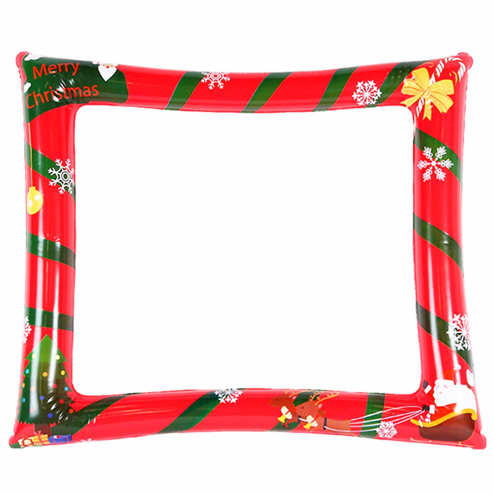 Christmas Inflatable Selfie Frame Picture Frame,Giant Photo Booth Celebration Blow Up Party Prop,Christmas Inflatable Photo Booth Props Frame for Birthday,Christmas Party Games Accessories Supplies