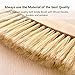 HaloVa Counter Duster, Soft Bristles Debris Dust Hair Cleaning Brush with Wood Handle for Bed Sheets Clothes Sofa Carpet