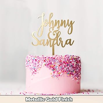 Decoration De Gateau De Mariage Personnalisable Amazon Fr