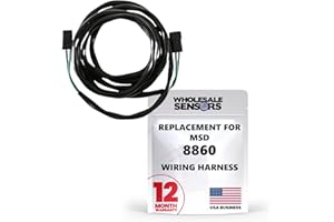 Replacement Wiring Harness for MSD 8860, Made in The USA, 12 Month Warranty