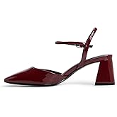 ALDO Women's Gennifer Ankle Strap Square Toe Pump