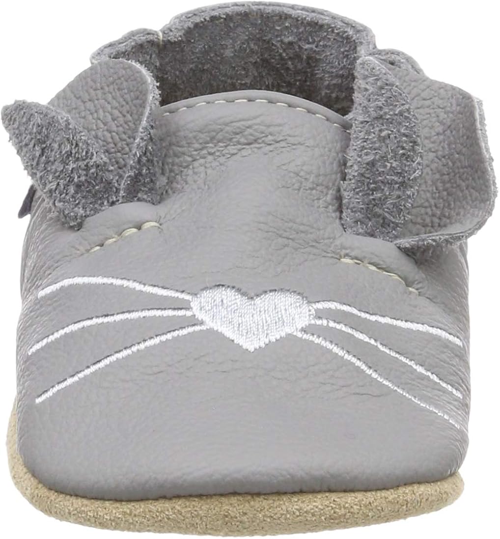 Beck Unisex baby Little Mouse Crawling shoes, Grey, 1 UK Child, Gray - Image 3