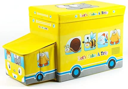 WOAIM Niños Caja De Almacenamiento De Juguete Conveniente Plegable