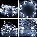 ITART Micro LED String Lights Battery Powered Set of 8 Cool White Mini Fairy Light 20 LED 6ft Ultra Thin Silver Wire Rope Lights for Craft DIY Costume Centerpieces Display