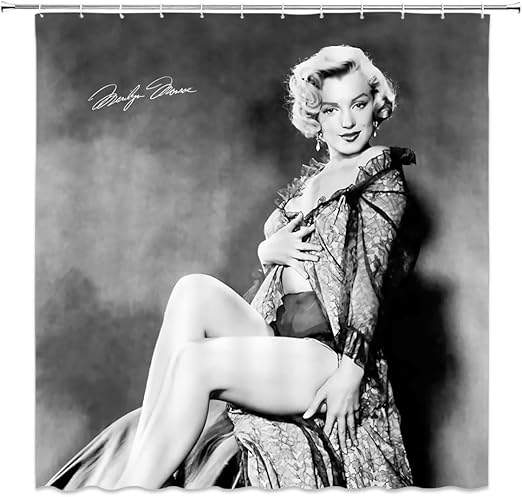 Amazon Com Amnysf Sexy Woman Marilyn Monroe Decor Shower Curtain