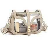 LOXOMU Clear Purse for Women Crossbody Clear Bag for Stadium Events, See Through Purse Plastic Transparent Concert Bag