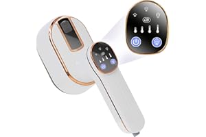 TENHITOYS Foldable Travel Steamer For Clothes With Led Screen,Steamer&Iron 2 In 1,Portable Mini Iron Wrinkles Remover,1000w Plancha a Vapor Para Ropa For Home Office College 120v(White)