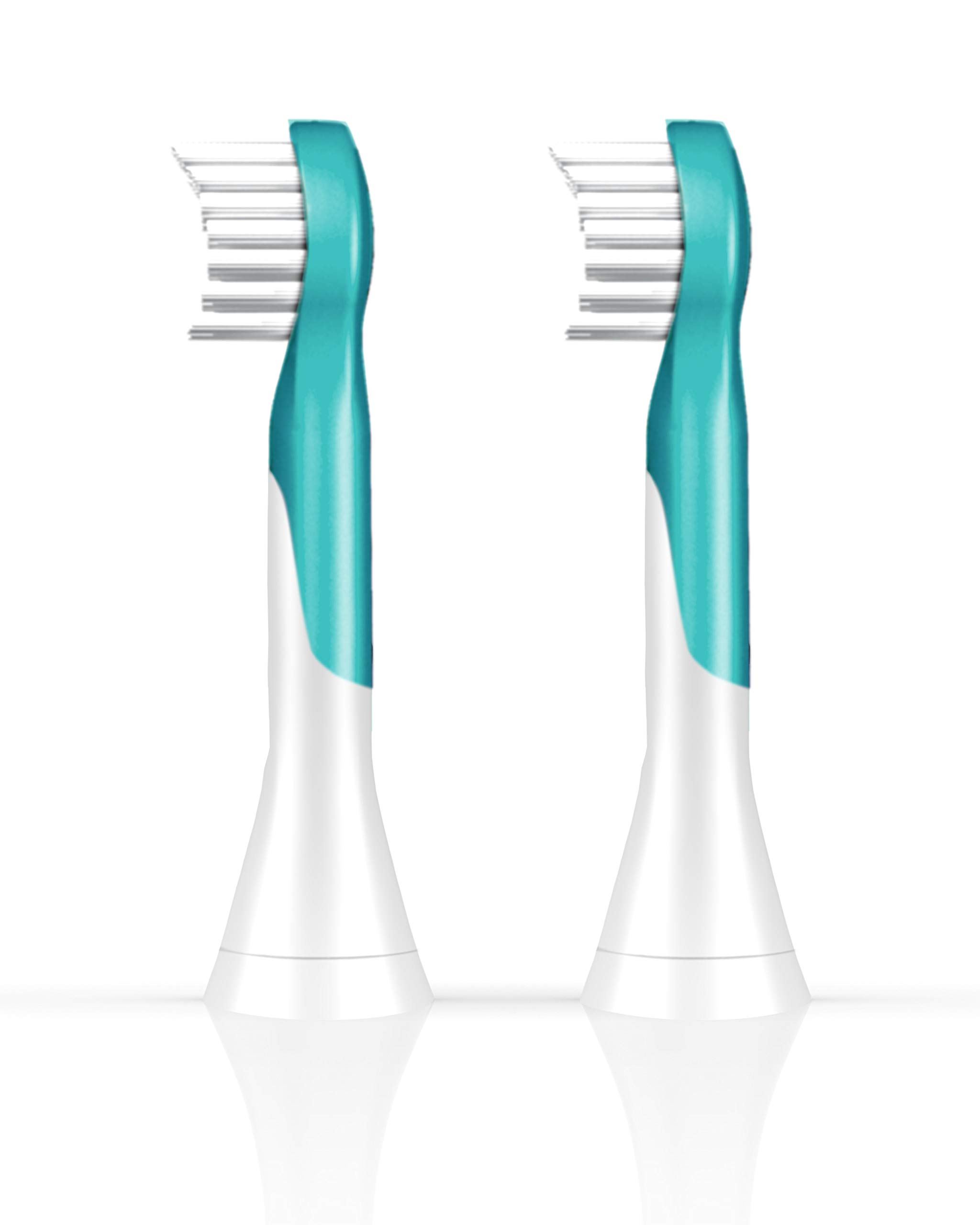 Philips Sonicare for Kids - Genuine Replacement Electric Toothbrush Heads, Compact Size, for Kids Aged 3+, 2 Pack, HX6032/94