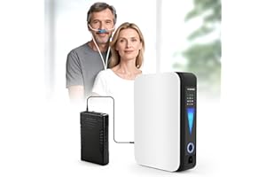 Oxygen Concentrator 1-2L Adjustable Flow Oxygen Machine For Home & Car Travel - Compact Lightweight, Includes Car Adapter And