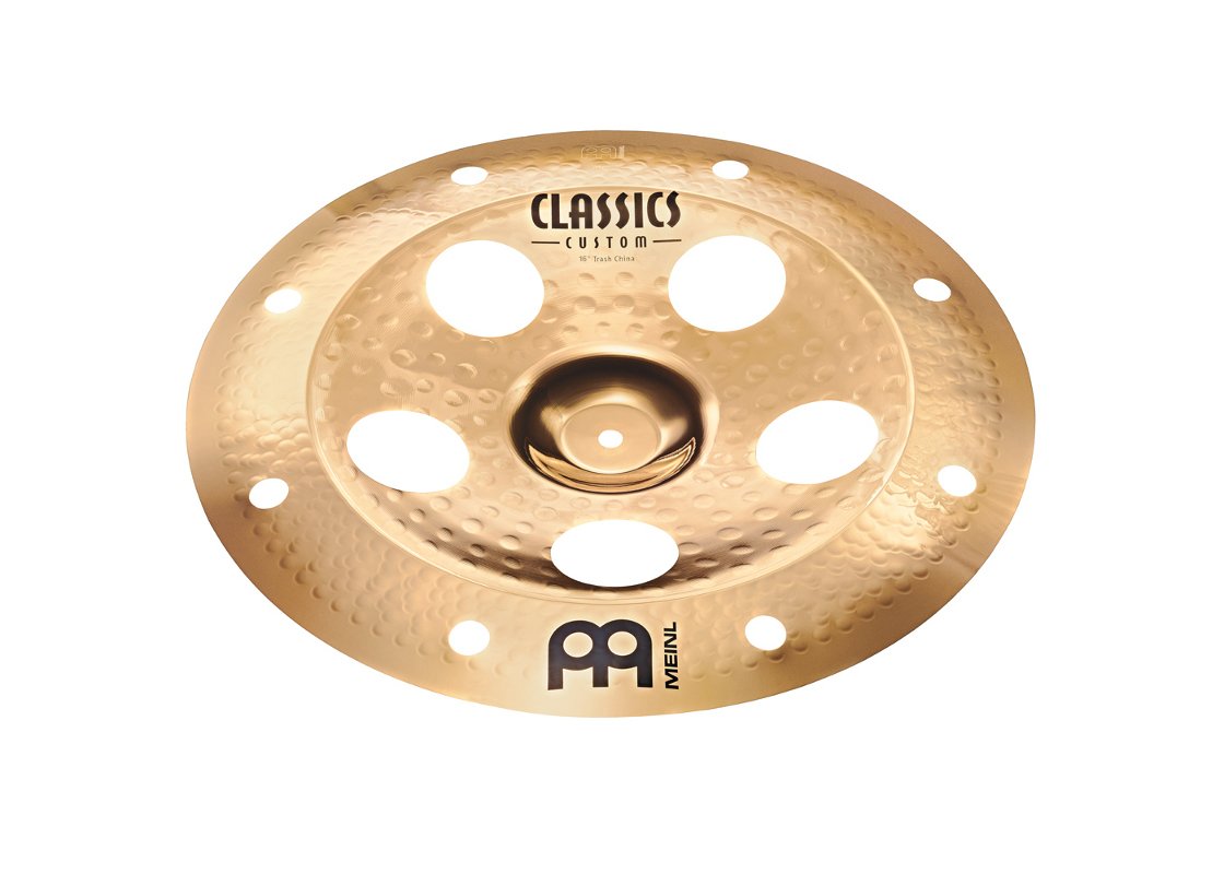 Meinl Cymbals Classics Custom Brilliant Trash China Cymbal 16 inch (Video) for Drum Set (40,64cm) B12 Bronze, Brilliant Finish, Made in Germany (CC16TRCH-B)