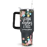 qoepfnsh Speech Therapy Tumbler with Handle SLP Travel Coffee Mug Cups Speech Language Pathology Tumblers with Lid and Straw Stainless Steel Insulated Speech Pathologist Therapist Gifts for Women